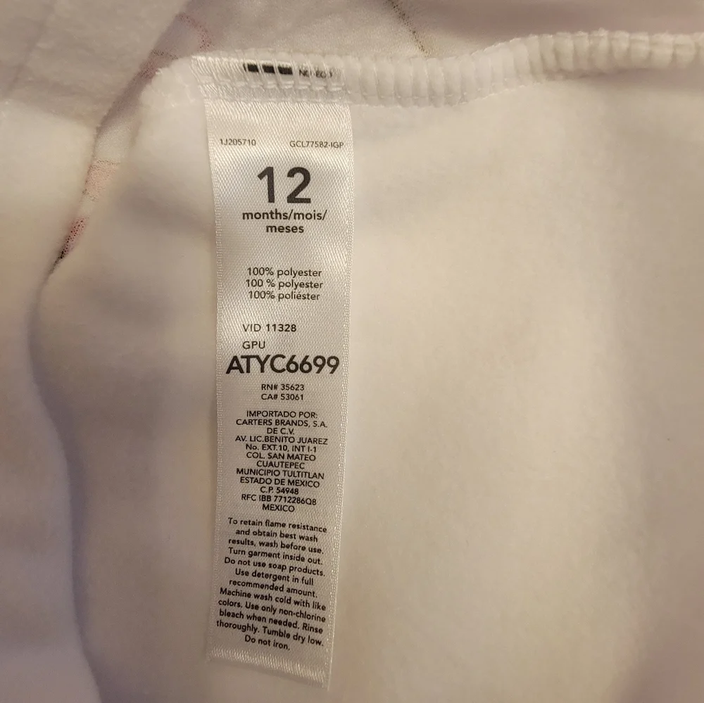 Carter's Christmas Pajama Set Size 12 Months - NWT